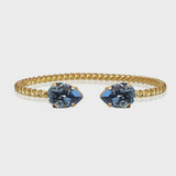 Mini drop bracelet in denim blue