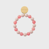 Mini Beads Flex Bracelet in Coral / Light Rose