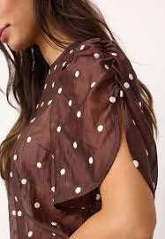 Dita CC Dot SS Blouse