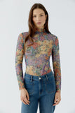 Floral Mesh Top