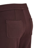 Chocolate brown trouser with back pocket detail