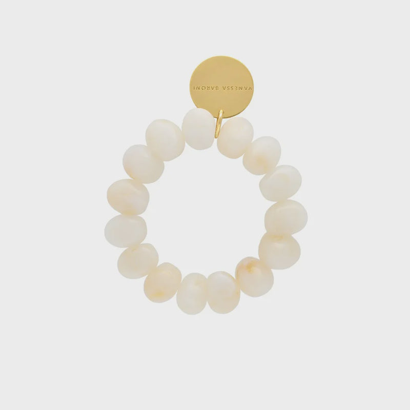 Stone flex bracelet pearl marble