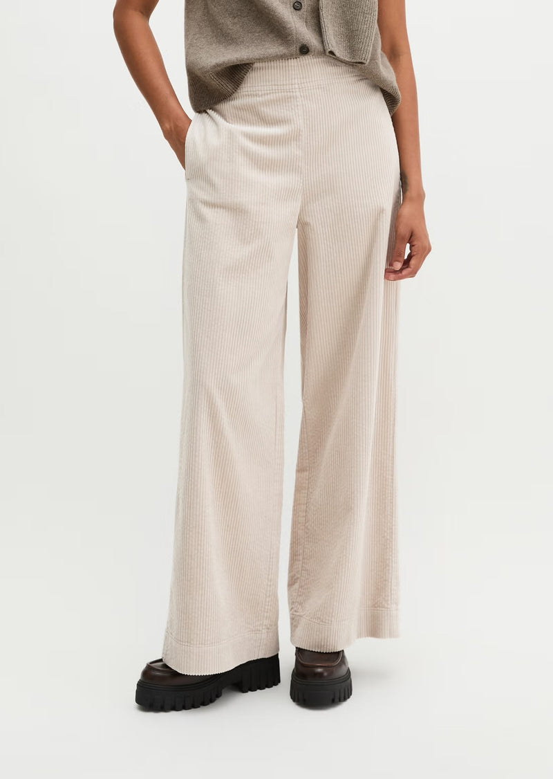 Wide corduroy pants