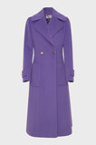Flared long coat glicine