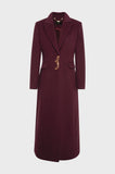 Red wine long coat