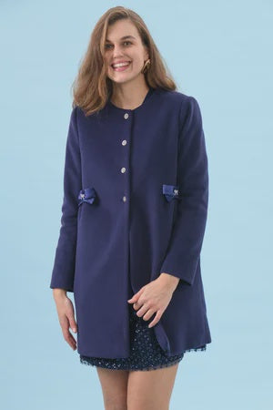 Olivia ink blue coat
