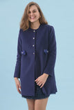 Olivia ink blue coat