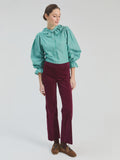 Burgundy Velvet Trouser