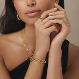 Rectangular link T-Bar bracelet