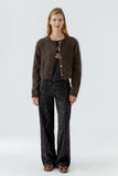 Taupe Cashmere Cardigan