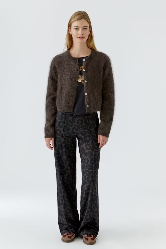Taupe Cashmere Cardigan