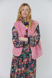 Cosy teddy vest in pink