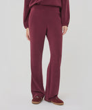 Burgundy Wide Leg Trouser