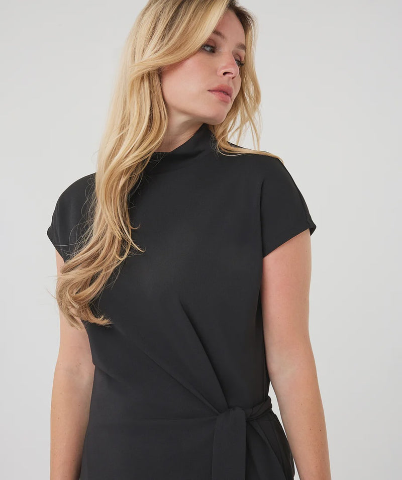 Black Dress with Side Tie