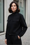 Soft Black Jersey Jacket