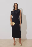 ElenI Dress in Black Velvet