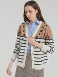 Leopard Striped Cardigan