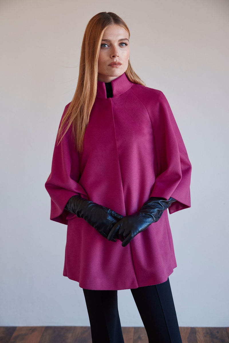 Fuschia cape