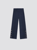 Navy Pinstripe Trouser in super soft fabric