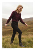 Wine Knit Jumper with Diamanté Detail