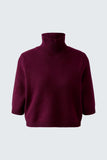 Berry   half sleeve cropped  jumper