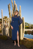 Alima Dress in navy