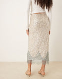 Maeva midi sequin skirt