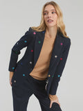 Navy Jacket With Embroidered Stars