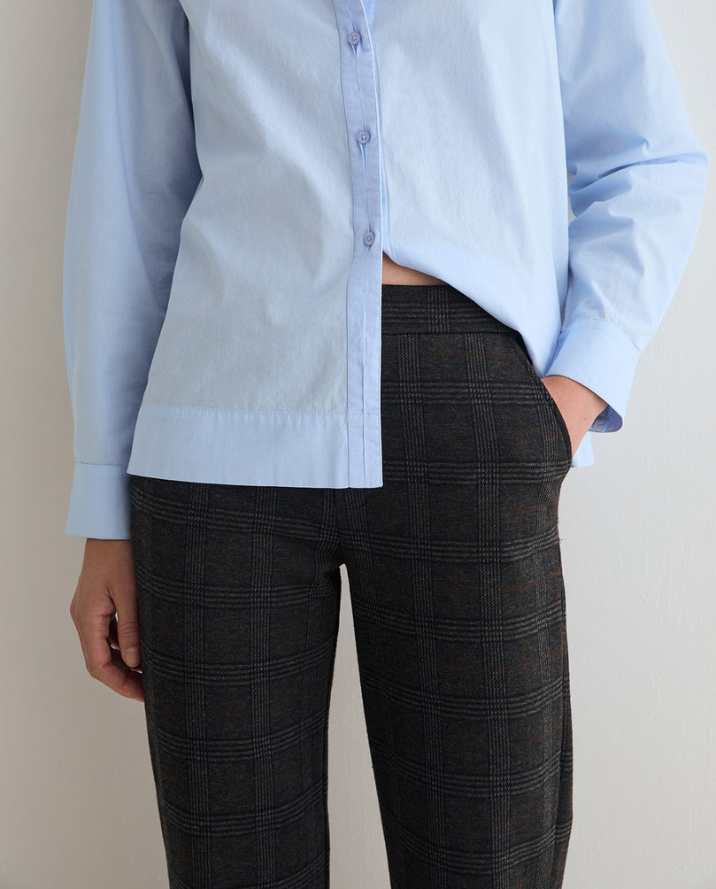 Check Knit Trousers