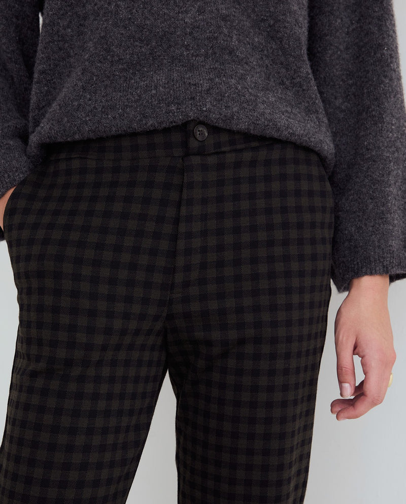 Green Check Trousers