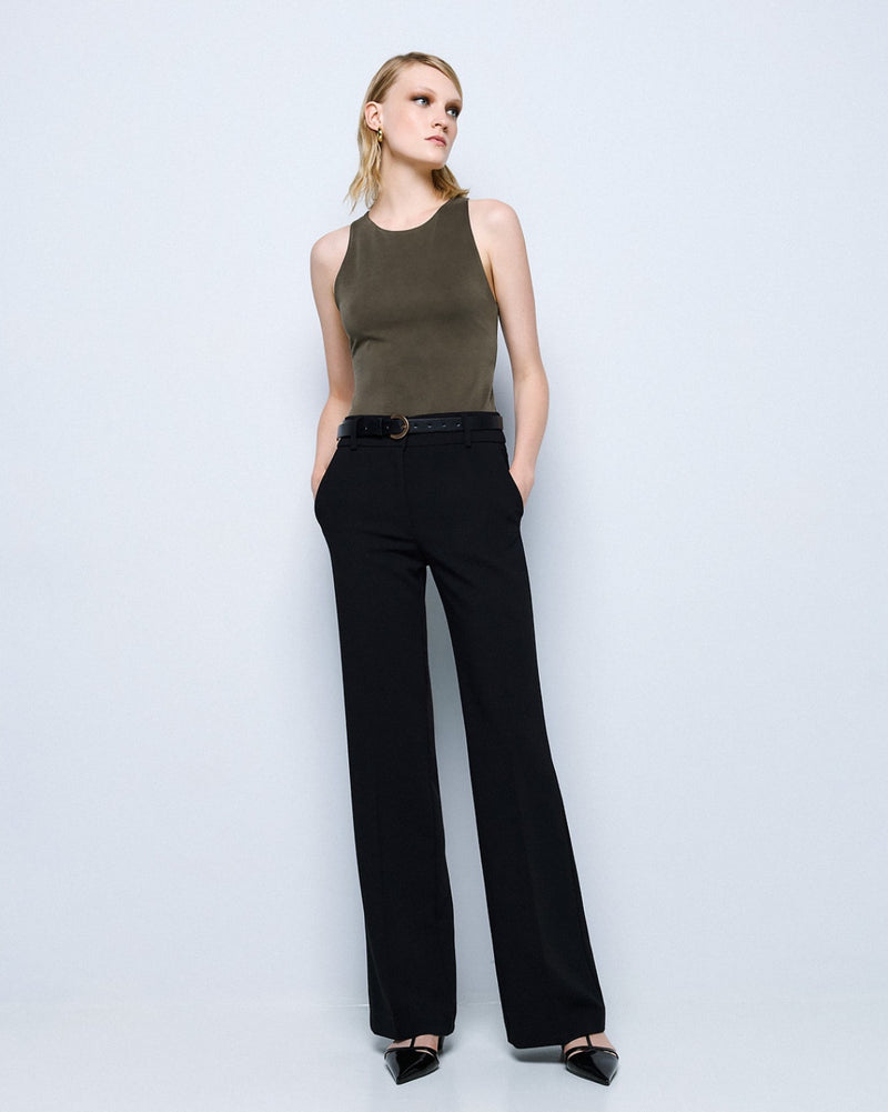Wide leg black pants