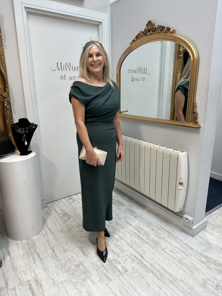 Pencil Dress with ruched detail