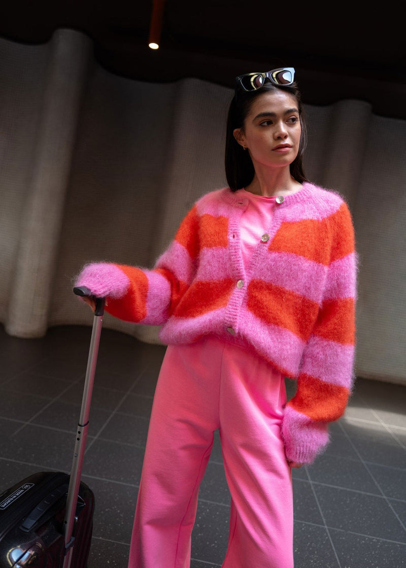 Timea Cardigan bubblegum/fire