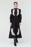 Jemima Dress in Black and Ivory