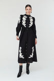 Jemima Dress in Black and Ivory