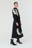 Jemima Dress in Black and Ivory