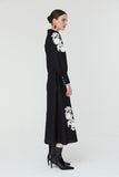 Jemima Dress in Black and Ivory