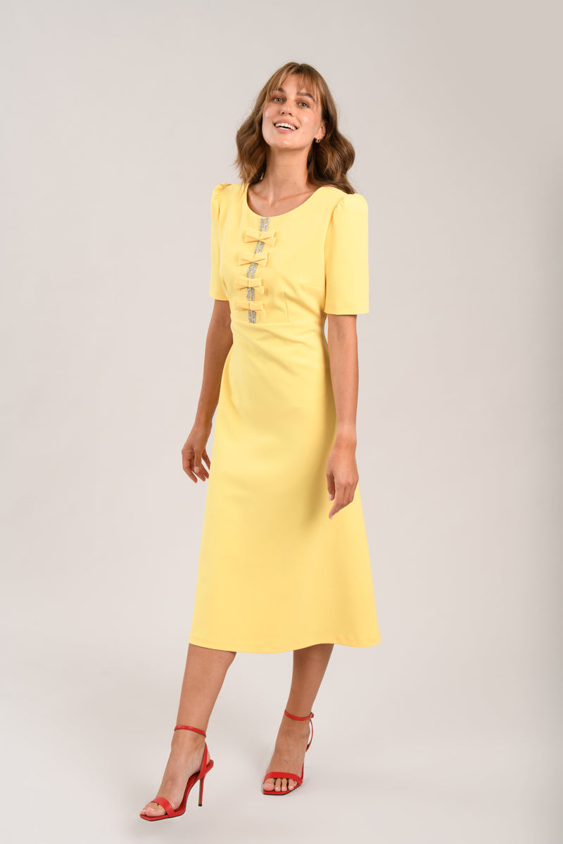 Jubilee Dress in Lemon
