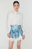 Leia Blouse in Ivory