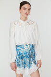Leia Blouse in Ivory