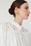 Leia Blouse in Ivory
