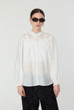 Leia Blouse in Ivory