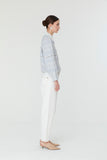 Rena Blouse in Blue and White Print