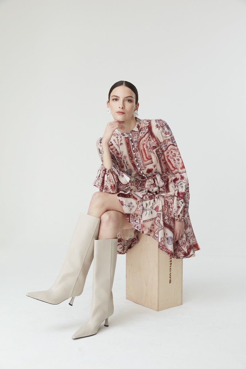 Udita Dress in Autumn Floral Print