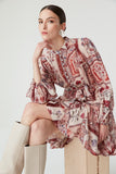 Udita Dress in Autumn Floral Print