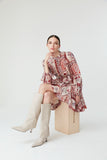 Udita Dress in Autumn Floral Print