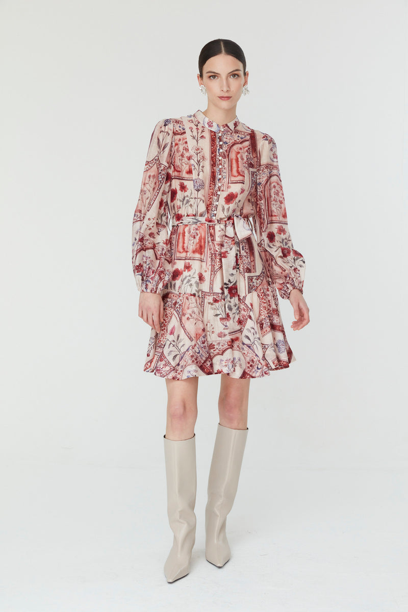 Udita Dress in Autumn Floral Print