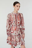 Udita Dress in Autumn Floral Print
