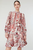 Udita Dress in Autumn Floral Print