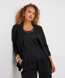 Black Blazer with ruched Sleeves